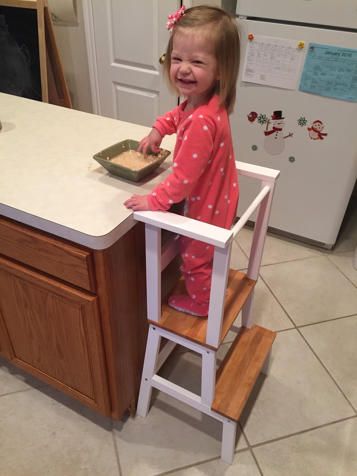Polka Dotted Mama: IKEA Step Stool "Hack" for Toddlers