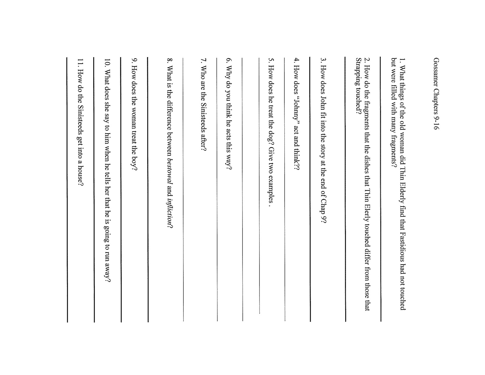 Gossamer essay questions 08 picture