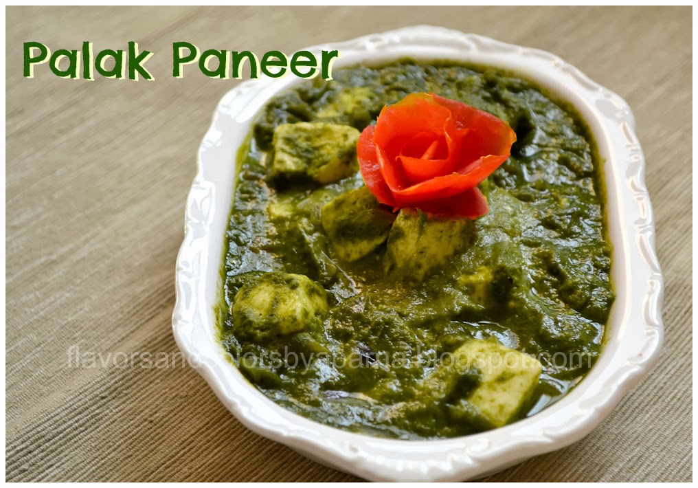Palak Paneer Flavors N Colors
