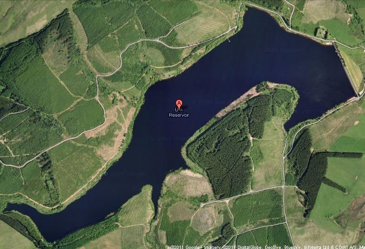 The Eager Angler Fly fishing Usk Reservoir.