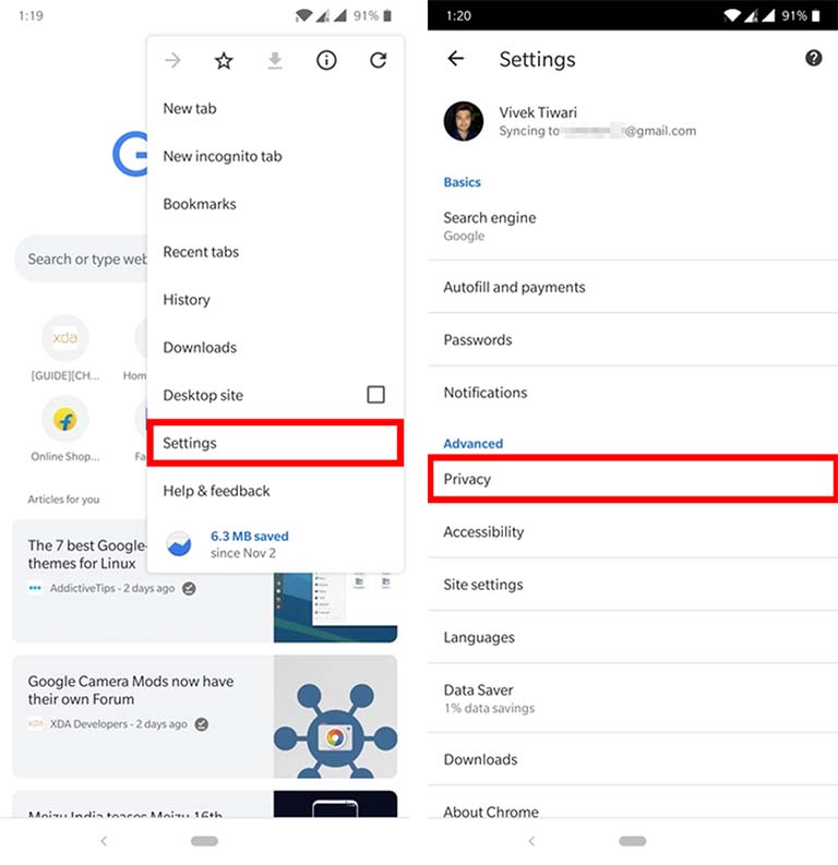 Cara Menghapus Cache Dan Data Browsing Pada Aplikasi Chrome Android Cara Menghapus Cache Dan Data Browsing Pada Aplikasi Chrome Android