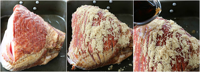 Coca Cola and brown sugar glazed ham recipe from Served Up With Love