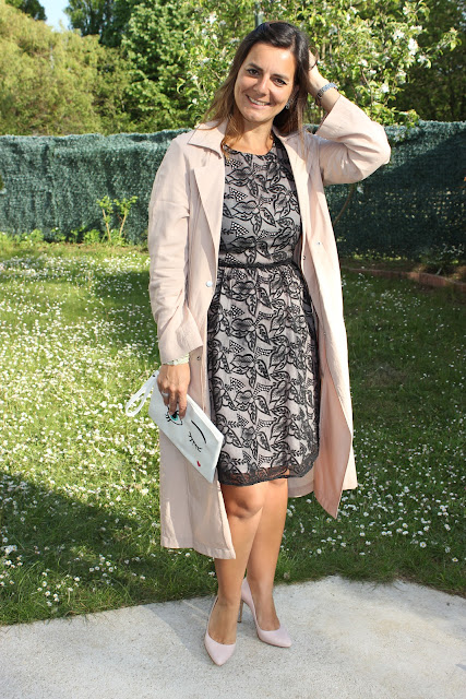 nude look, robe naf naf, trench fluide zara les petites bulles de ma vie