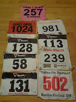 Lance Eaton's race numbers thus far.