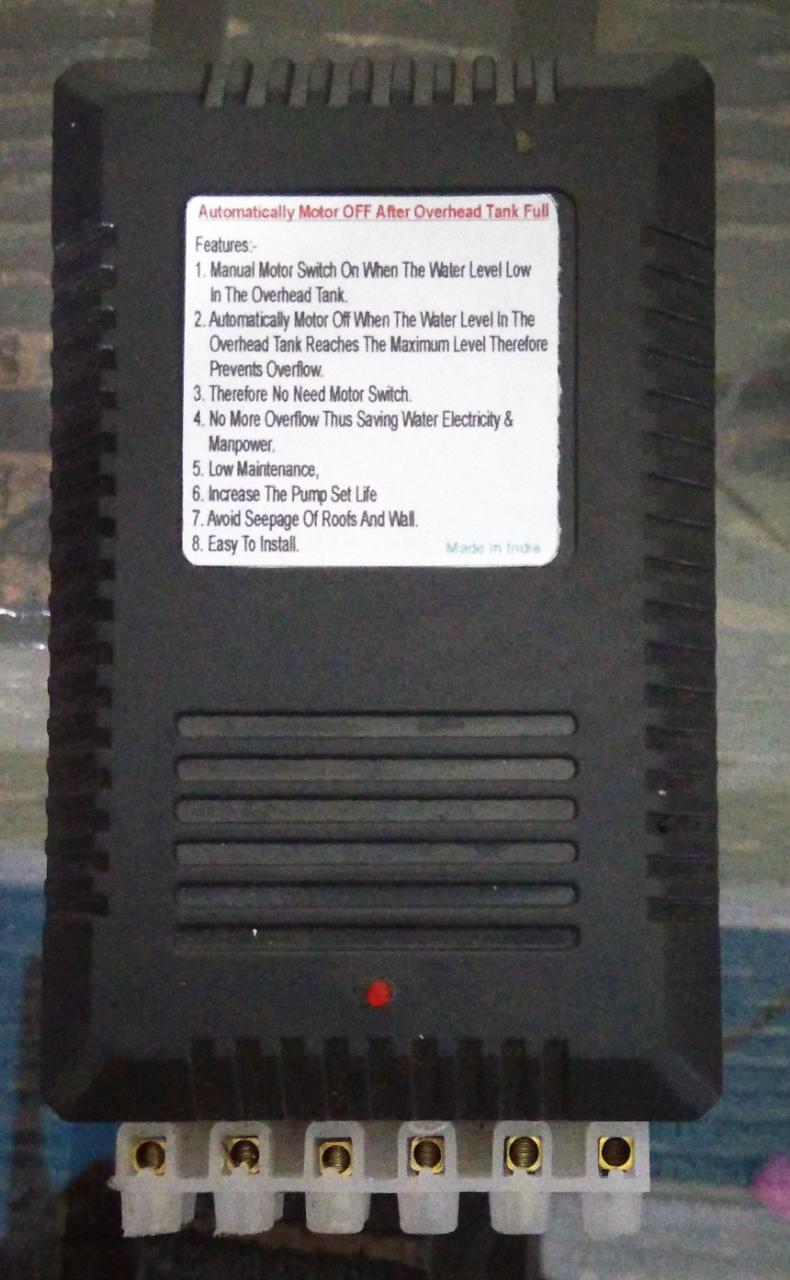 Semi Automatic Water Level Controller (Manual ON and Auto OFF)