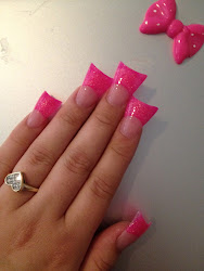 nails flare duck acrylic nail pink feet glitter designs fake tip wide beauty polish fail terribly haute discover jersey acrylics