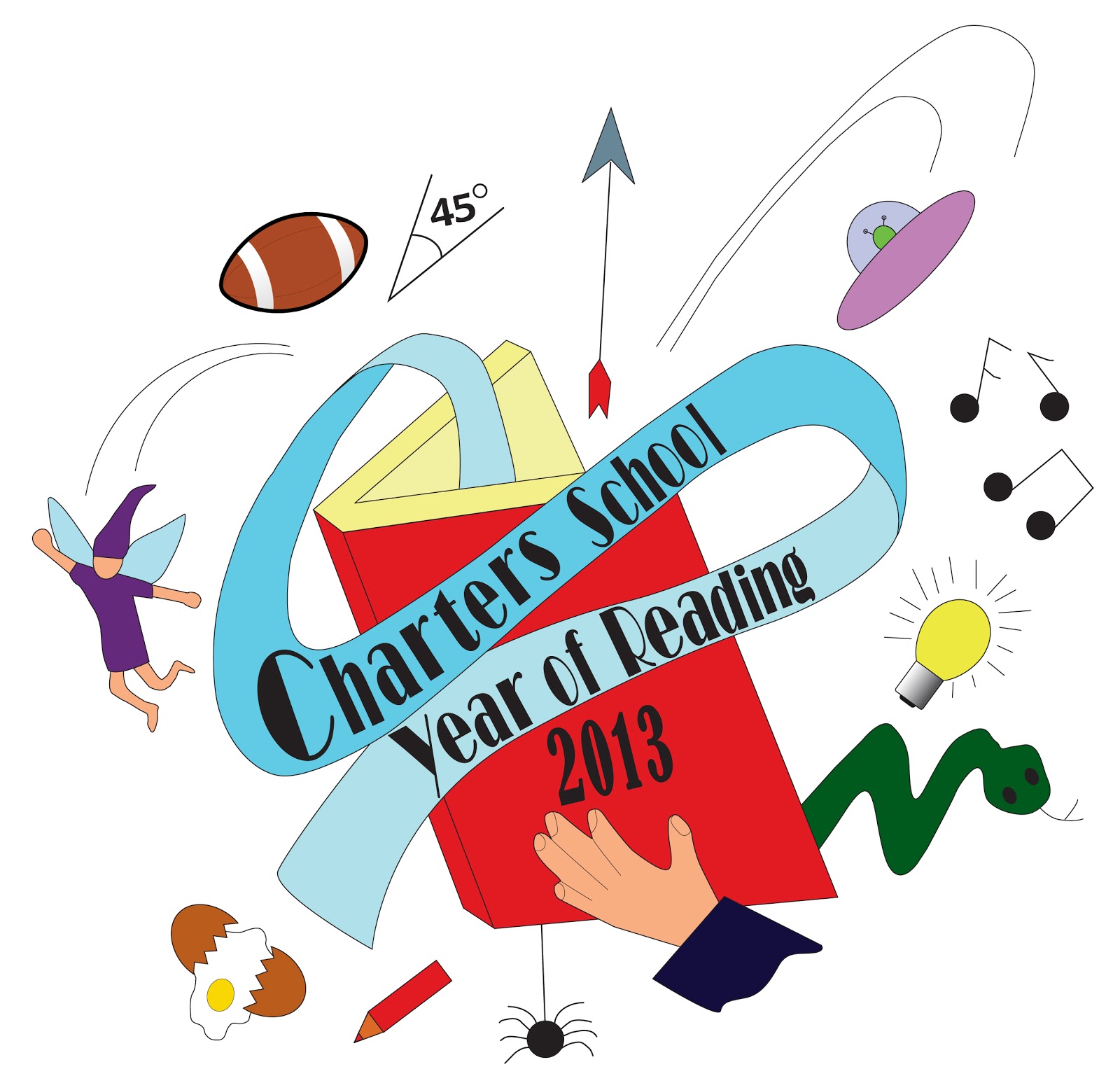 Charters School Book Blog Charters School Year of Reading Logo Reveal