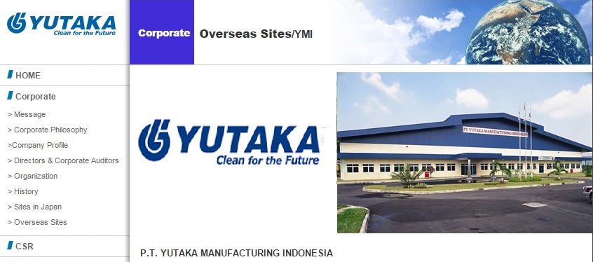 Loker Terbaru PT Yutaka Manufacturing Indonesia [YMI]