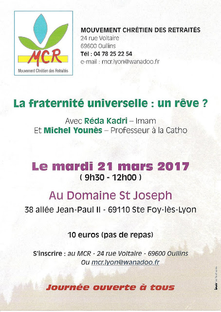 MCR La fraternité universelle : Un rêve ?