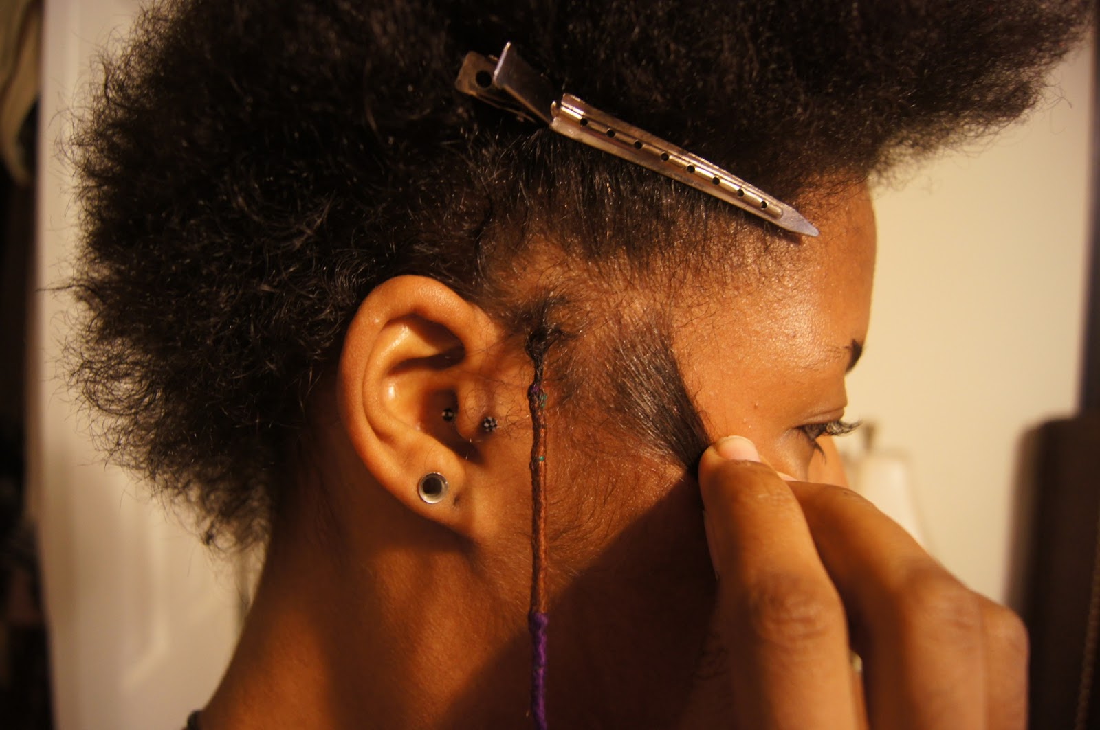 CurlyNuGrowth it begins hair. Creating a Stronger Sisterlock Base