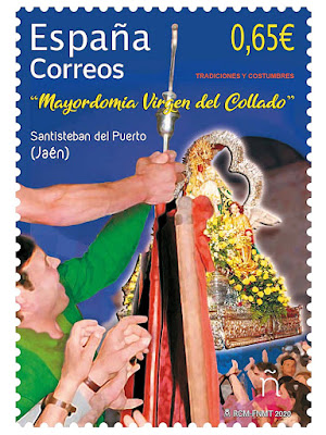 Filatelia - Mayordomía de la Virgen del Collado - Santisteban del Puerto - Sello (2020)