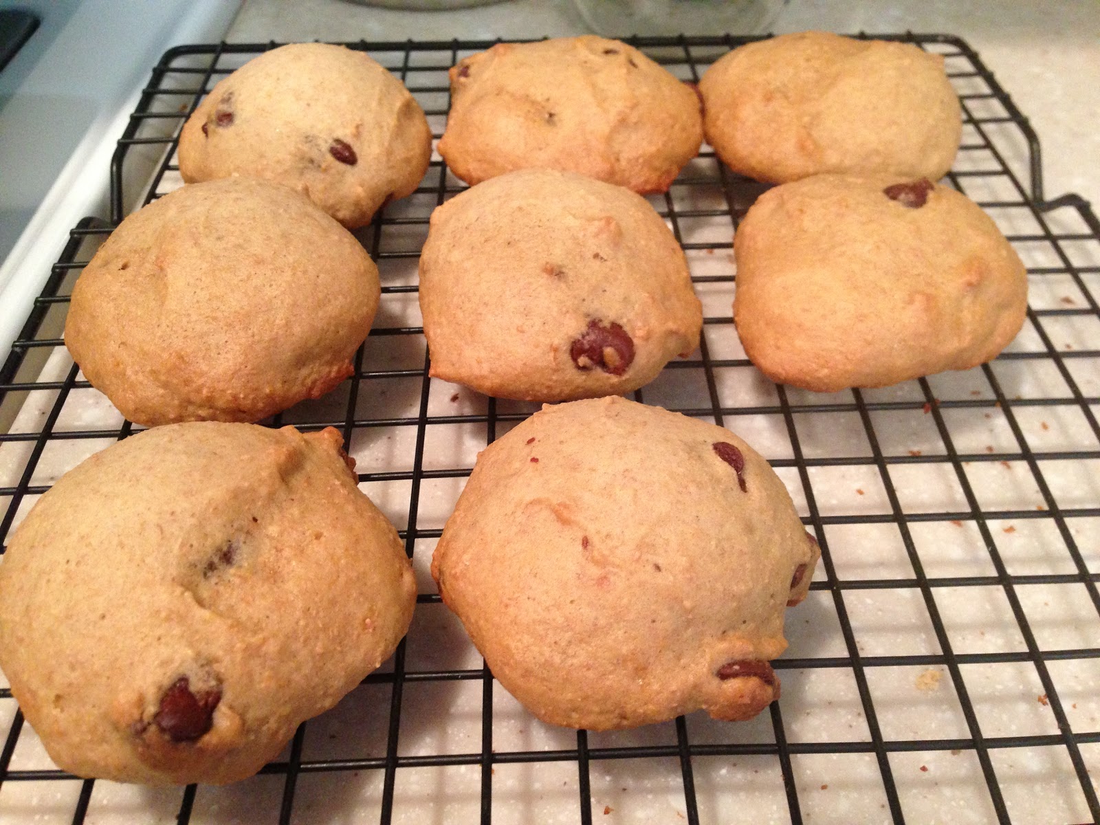 Viva Mom Vegas! Applesauce Chocolate Chip Cookies