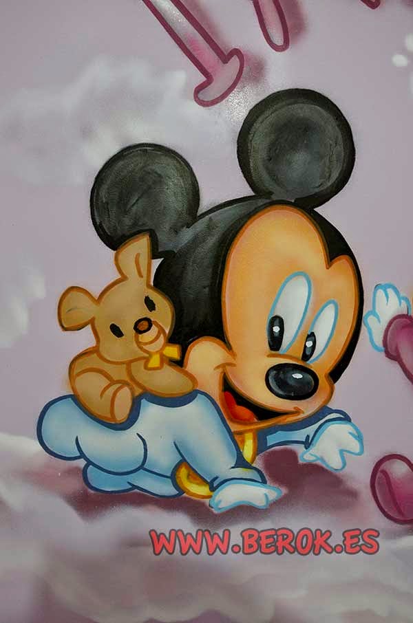 Murales decorativos Mickey Mouse bebé