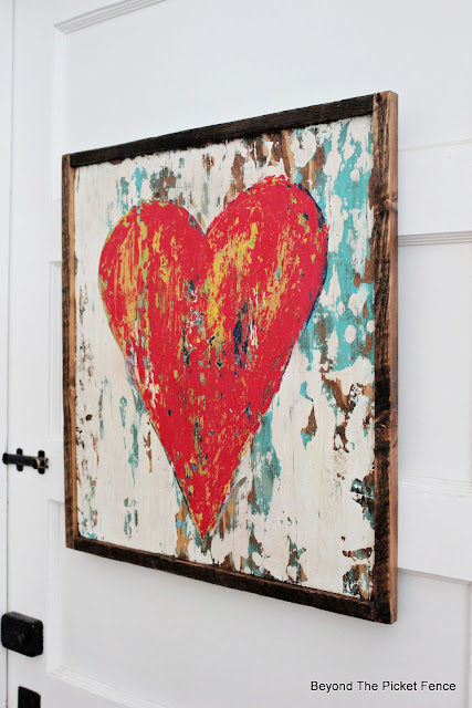 Rustic Heart Painting