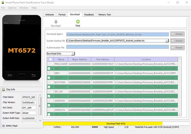 revivir teléfono rom bmobile ax660