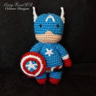 PATRON CAPITAN AMERICA AMIGURUMI 27589