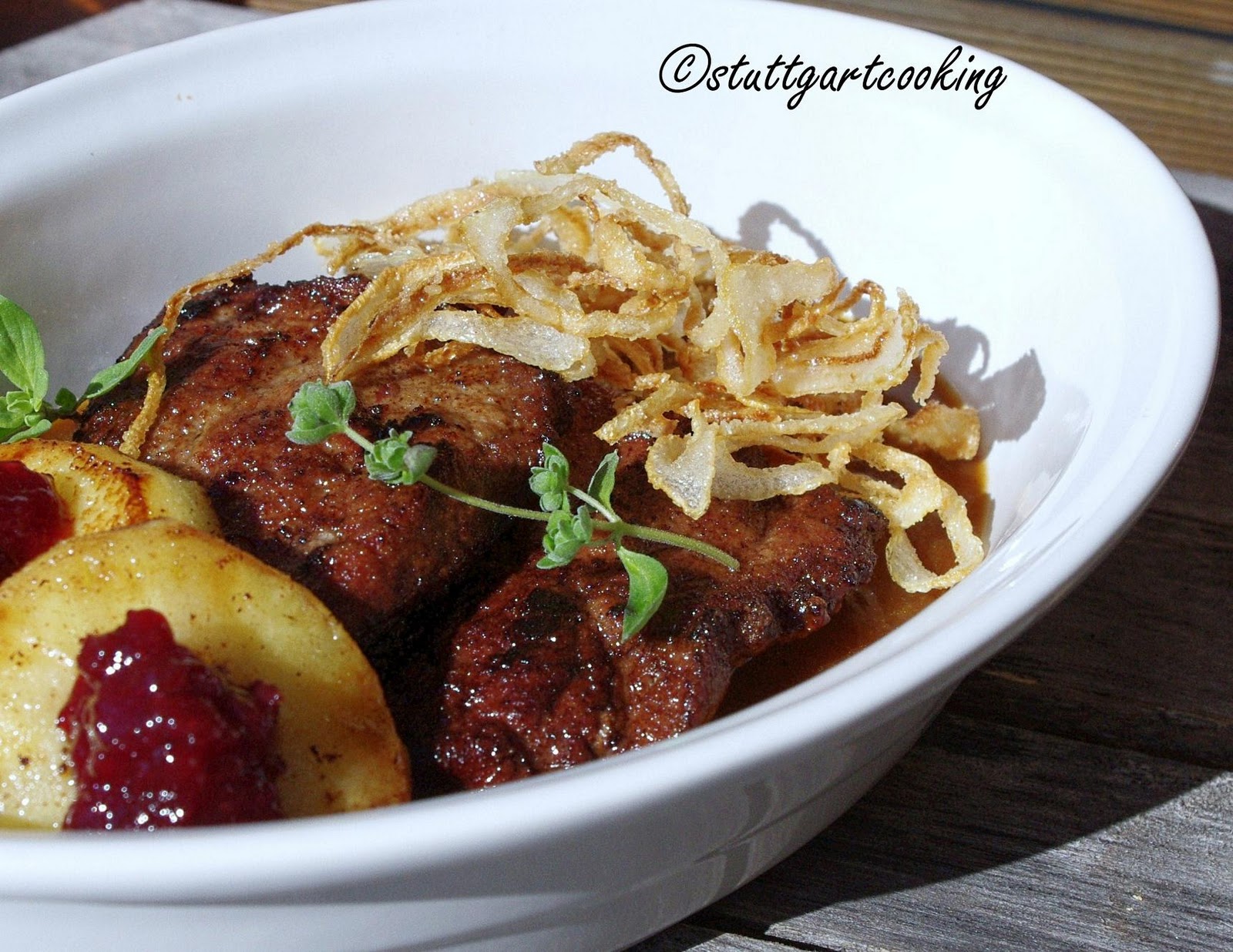 stuttgartcooking: Gebratene Kalbsleber mit Zwiebeln, in Schwäbischem ...