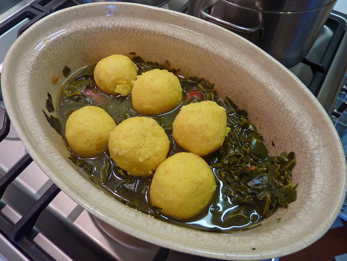 Living the life in SaintAignan Cornmeal dumplings — steamed dough