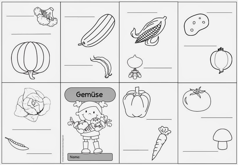 Obst Und Gemüse Mit J Ideenreise: Falthefte "Obst" und "Gemüse" für DaZ