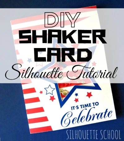 Silhouette Cameo, Silhouette tutorial, DIY, do it yourself, shaker card
