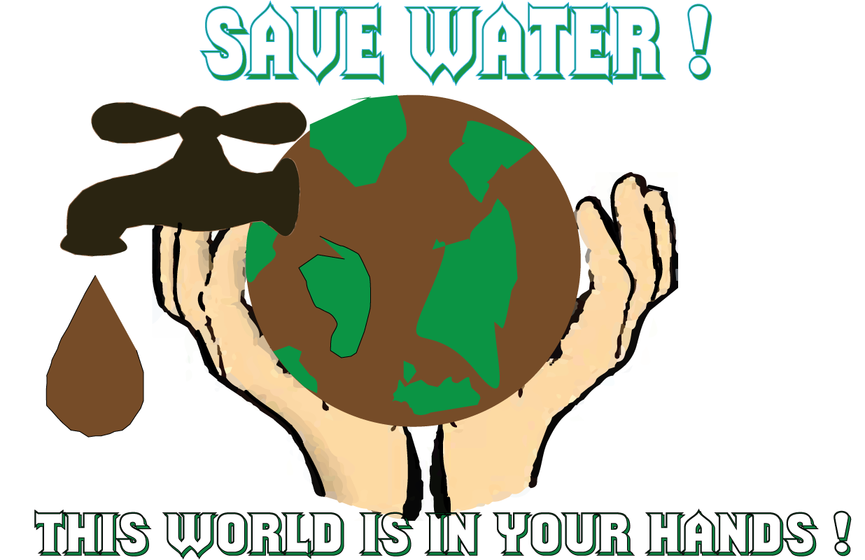 Graphics Save Water PSA Poster