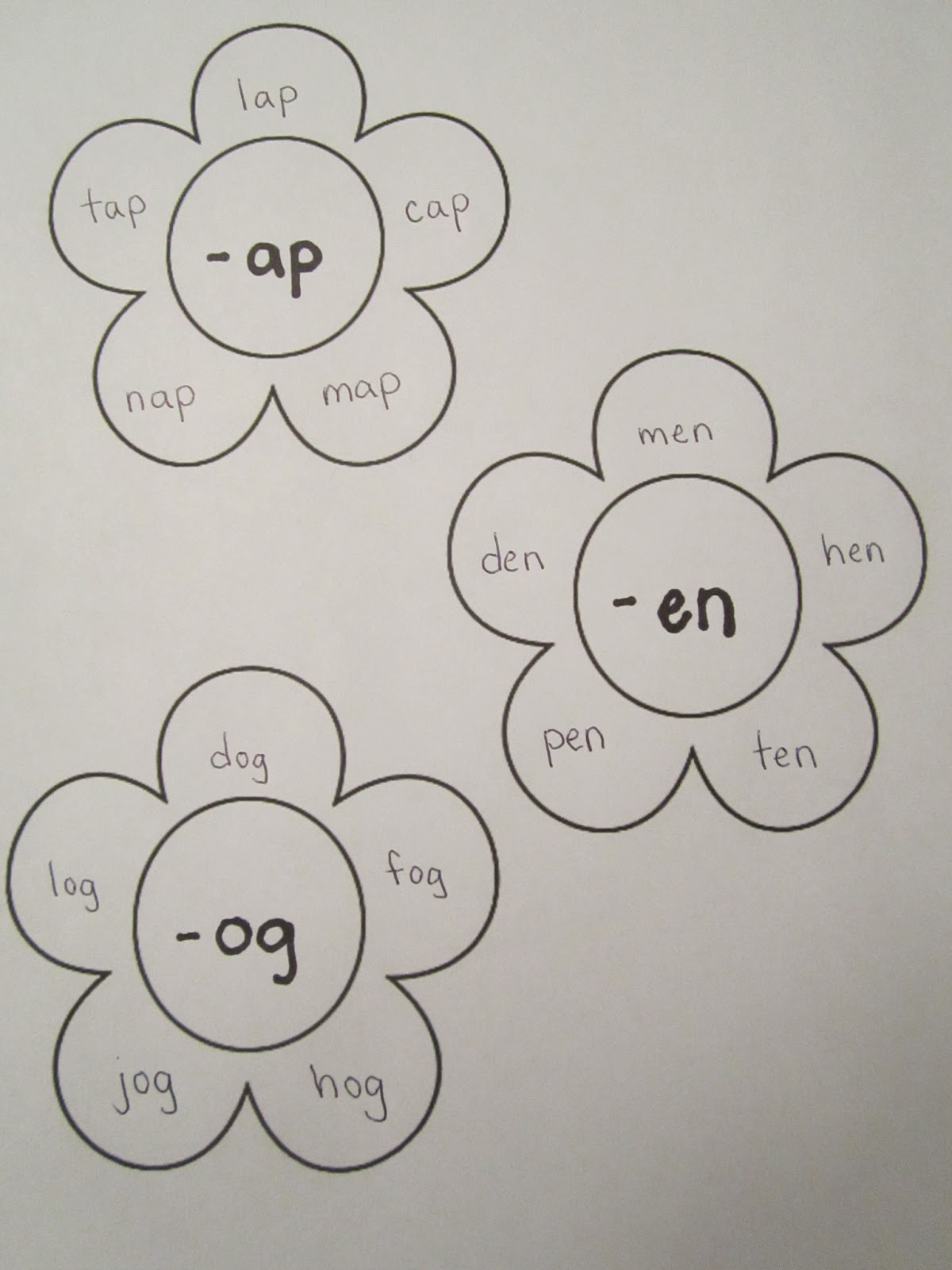 The Popcorn Reader Word Family Flowers Idea 108