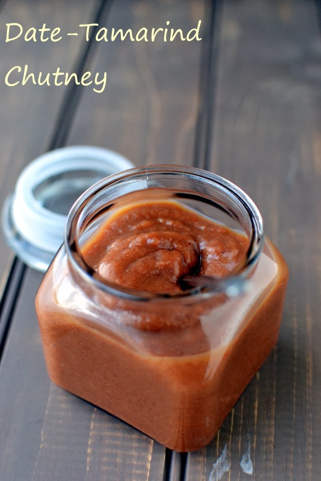 Sweet Chutney for Chaats (Date-Tamarind Chutney)