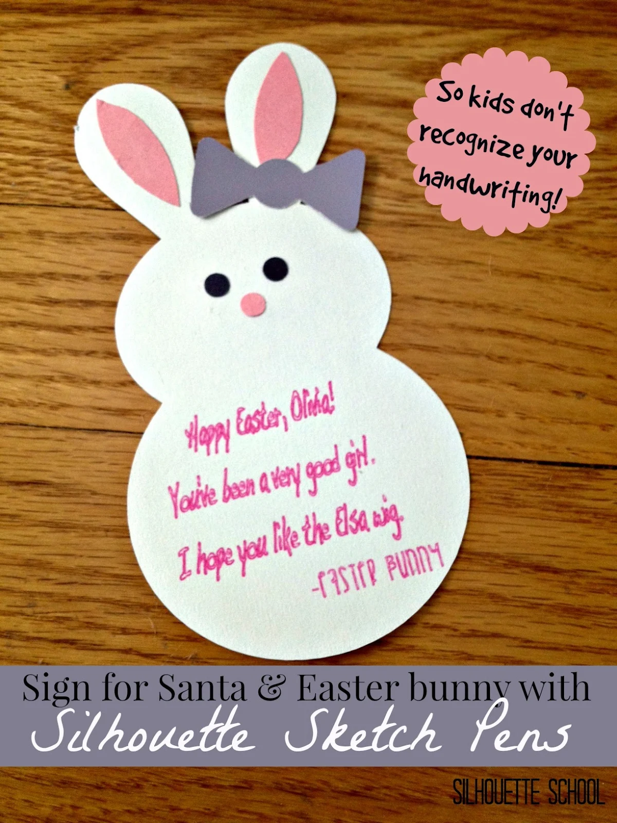 Fonts, handwriting, Silhouette, sketch pens, easter bunny, santa, notes