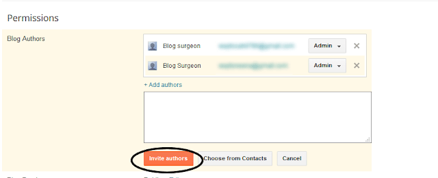 Adding author/ admin to Blogger Blog