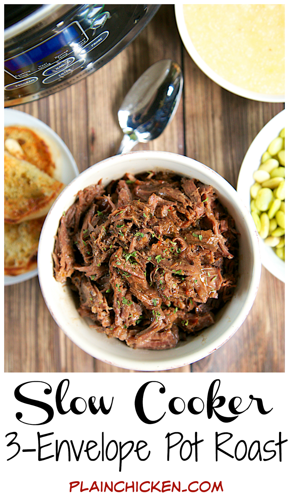 Slow Cooker 3Envelope Pot Roast Plain Chicken®