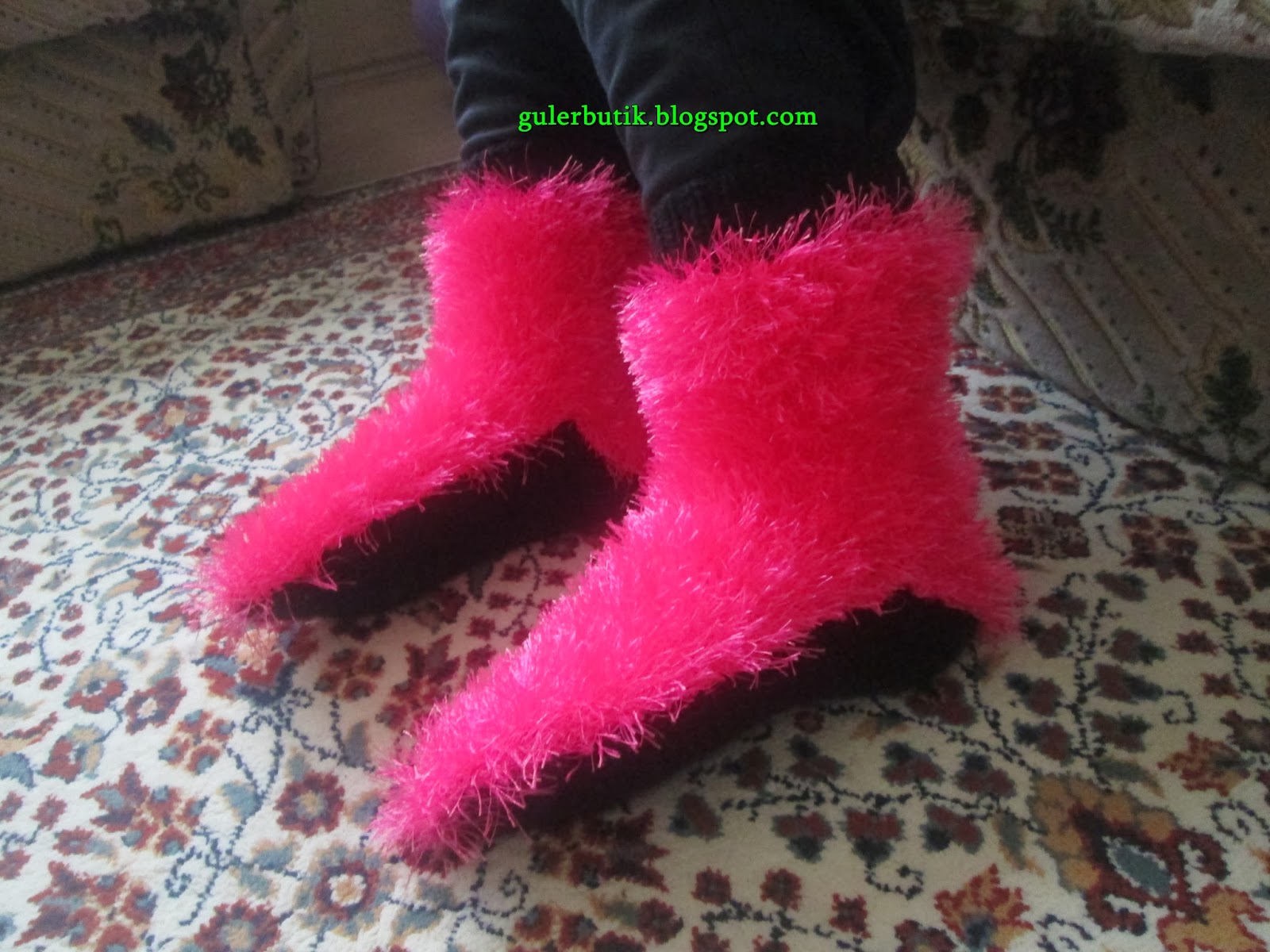 GulerButik Sakallı İpten Ev Botu (Panduf)