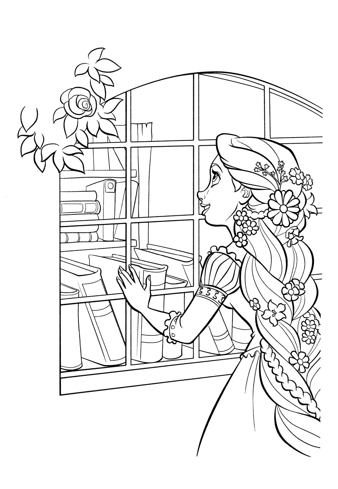 tangled coloring pages disney - photo #39