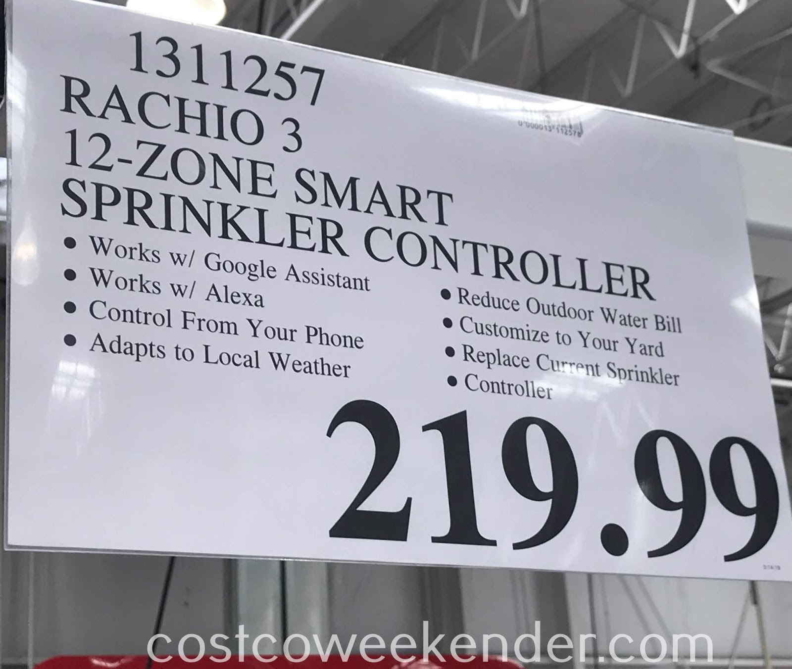 Rachio 3 Smart Sprinkler Controller Costco Weekender