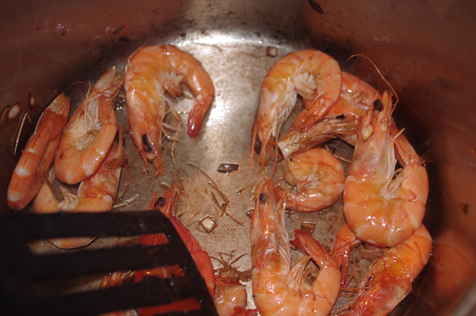 Trzy posiłki dziennie Bisque ze skorupek krewetek