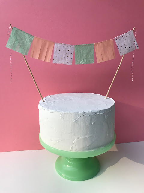 Create a DIY Fringe Cake Topper with Tissue Paper and your Cricut Maker!