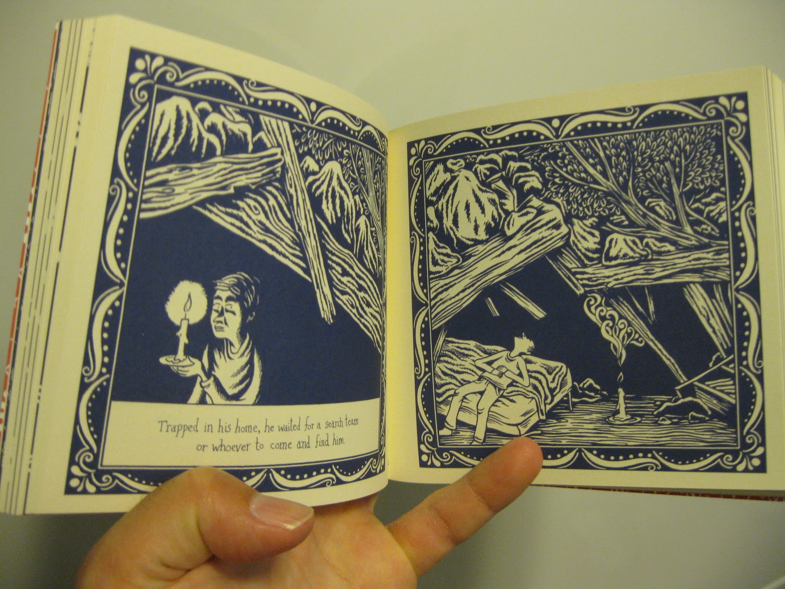 What are the different comparison in the poem the solitary woodsman picture