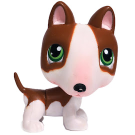 Littlest Pet Shop 3-pack Scenery Bull Terrier (#154) Pet