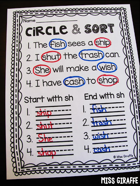 Digraph word sort worksheets and so many great digraphs worksheets and activities to help kids read