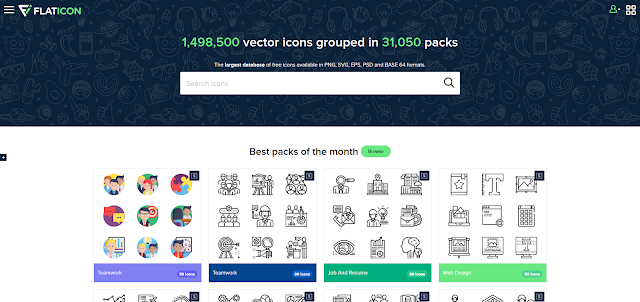 Flaticon free vector design, free vector sites