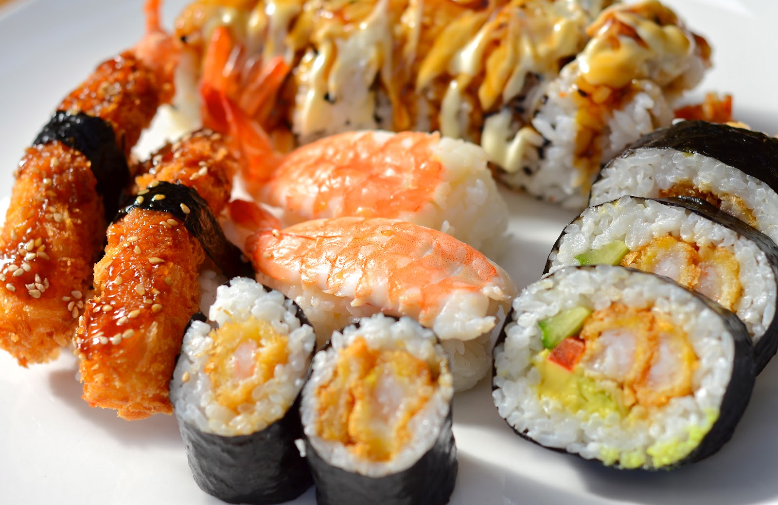 nz flavour prawn sushi
