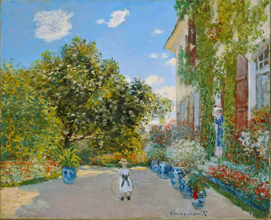 Claude Monet, La casa del artista en Argenteuil (1873), Art Institute, Chicago