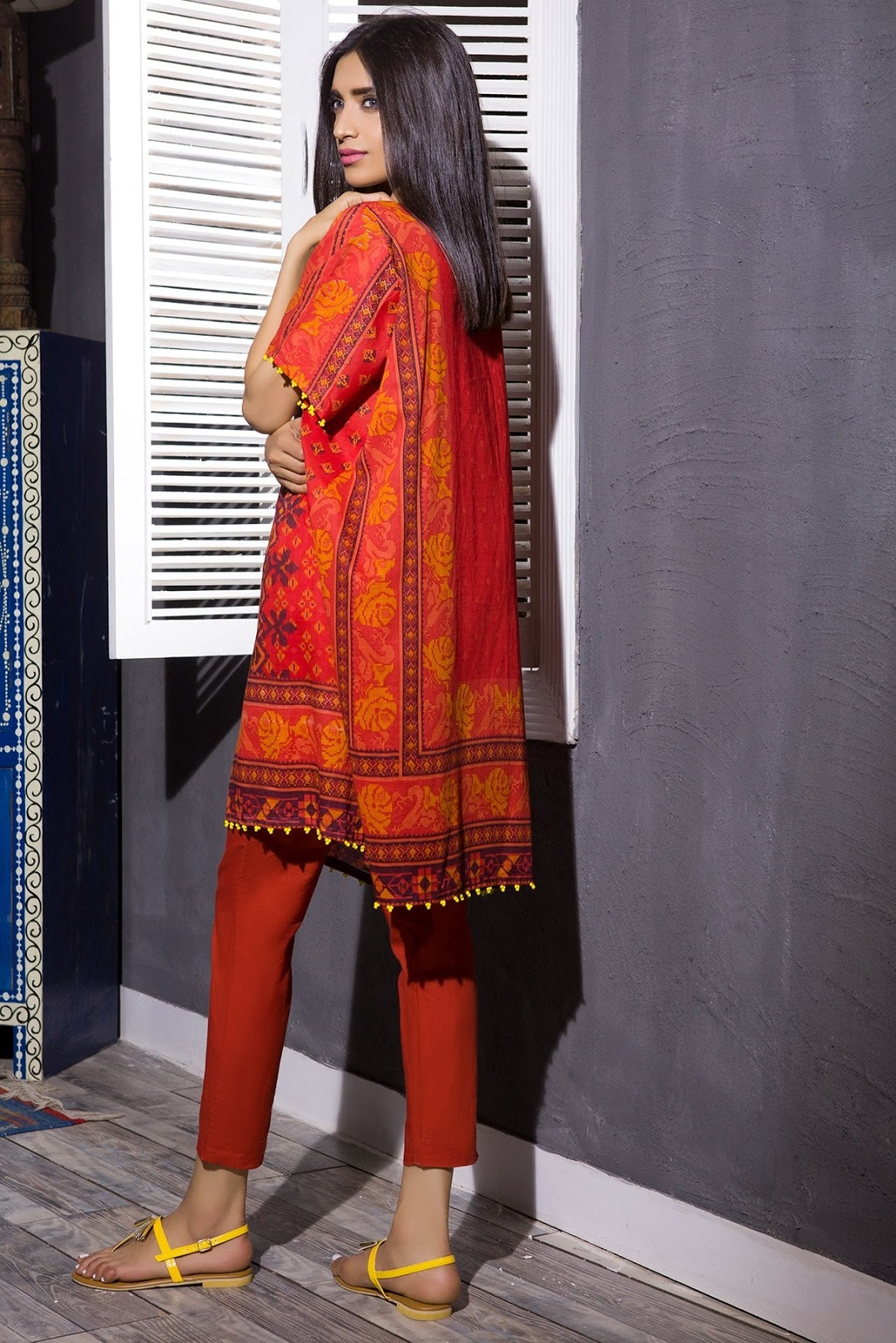 Khaadi Unstitched 2 piece Mid Summer Collection 2017 J17501-RED with ...