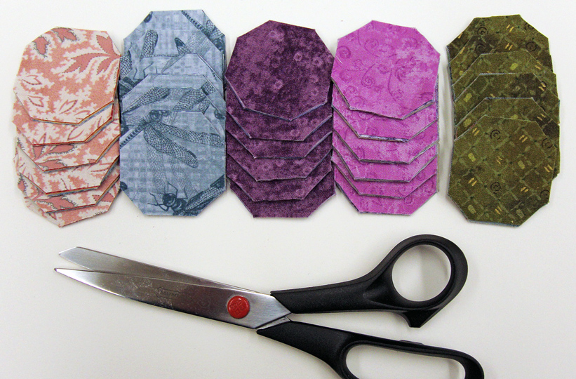 Beadlust Tips for Cutting Fabrics for a Hexie Quilt