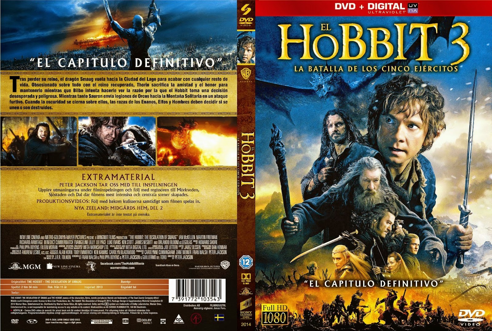 Dvd Hobbit 3