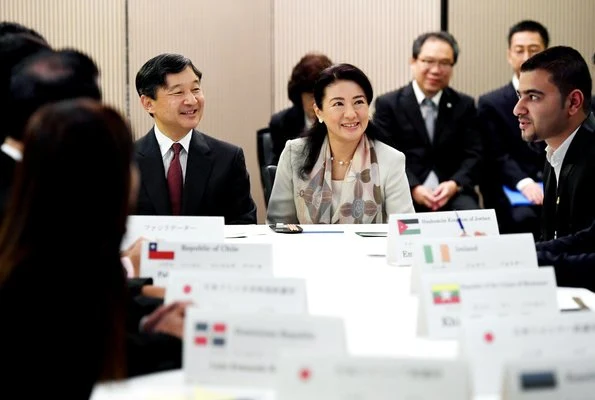 Crown Prince Naruhito and Crown Princess Masako observed the discussion summary presentation at the New Hotani Hotel in Tokyo