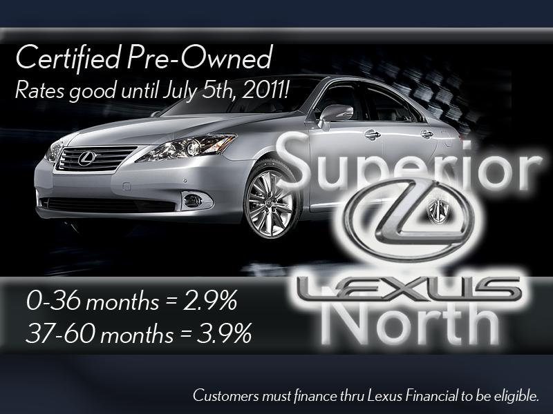 Hendrick Lexus Kansas City North GREAT Financing Specials for May