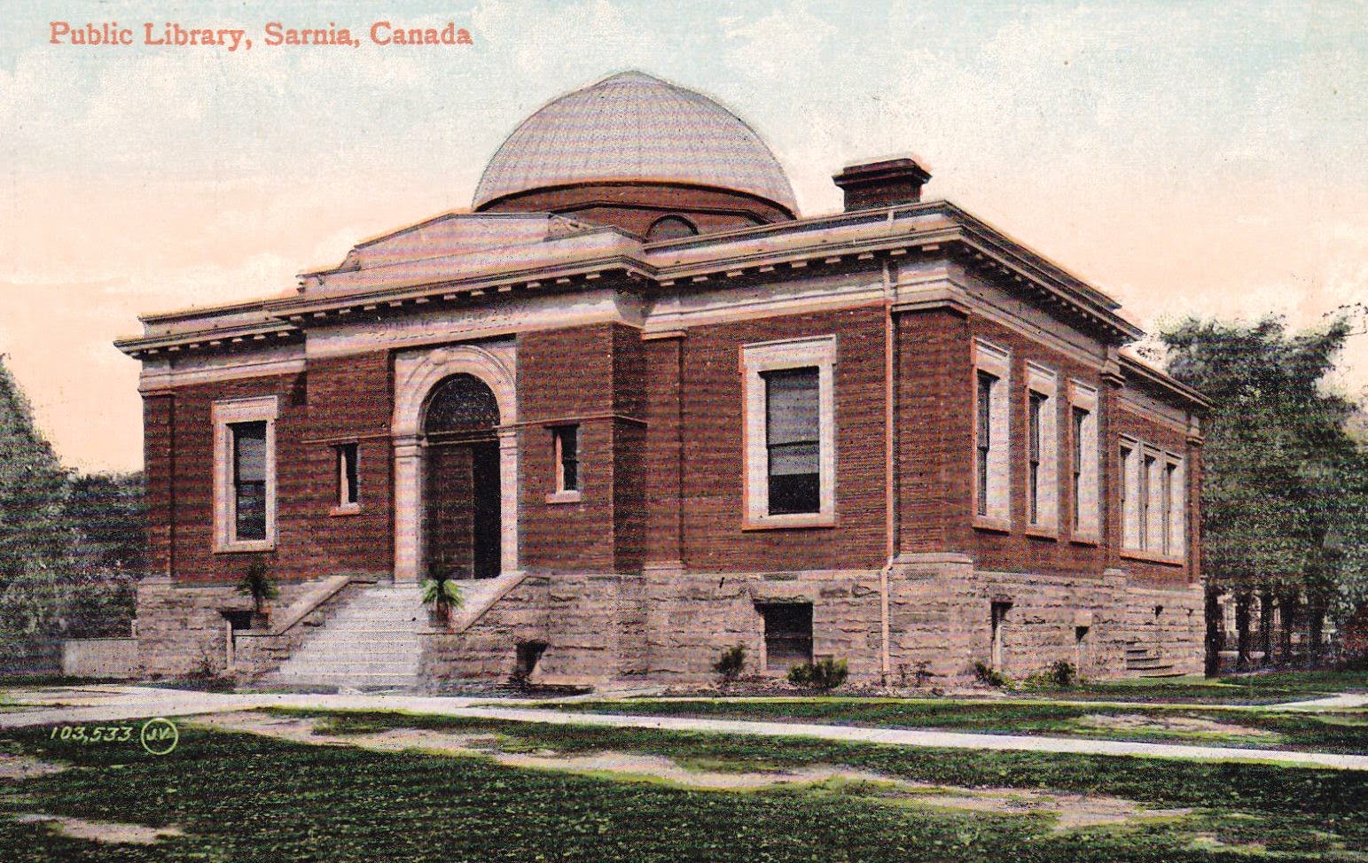 Library Postcards Public Library, Sarnia, Ontario, Canada