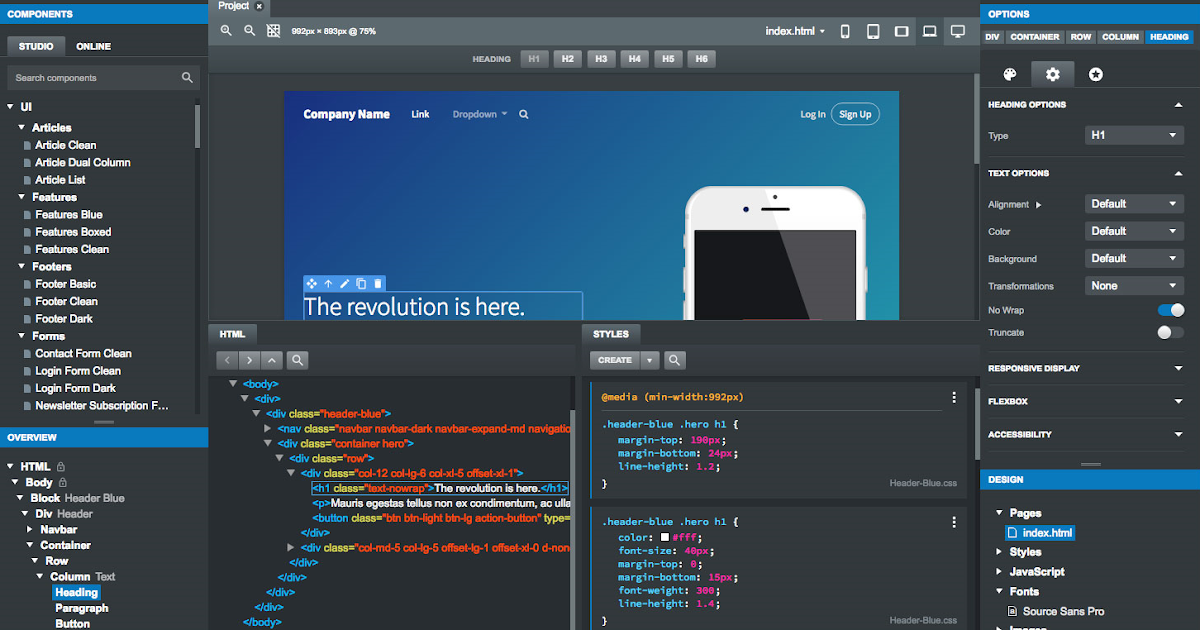 bootstrap studio how to edit css bootstrap studio how to edit css