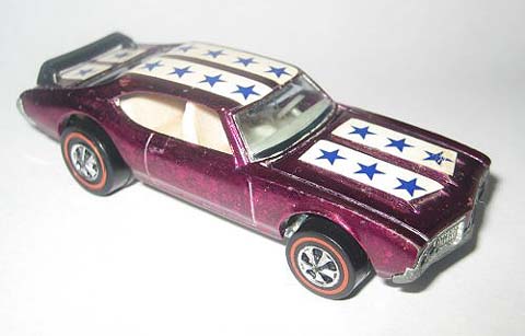 1971 Purple Olds 442 Hot Wheels car