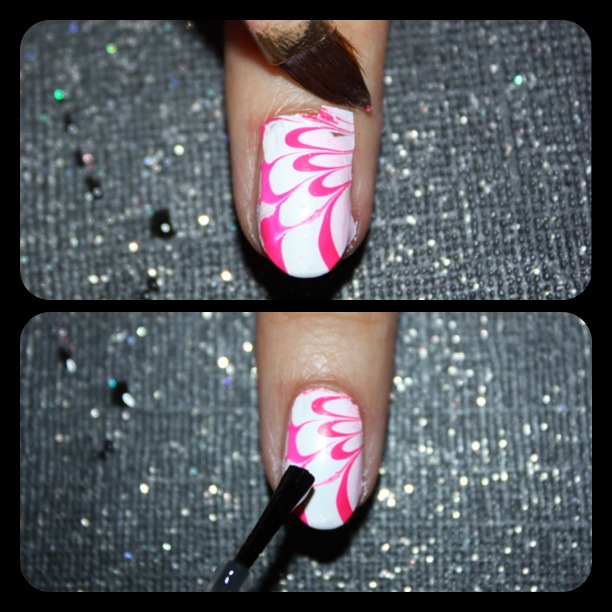 MOTD - Makeup of the Day: Water Marble Nail Designs Tutorial.